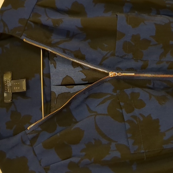 *3/$25 Streetwear Society zip front shirred waist dress, S - Picture 2 of 7